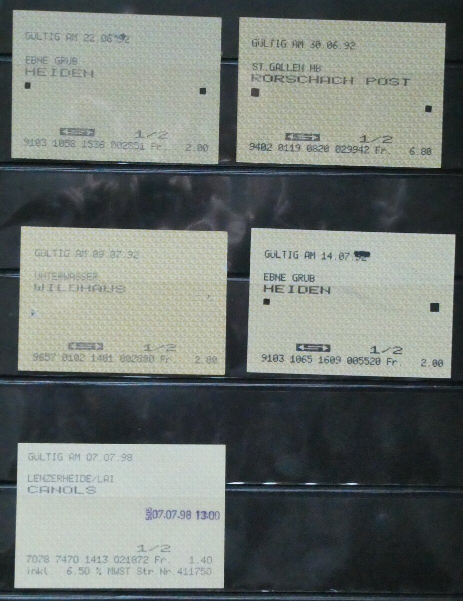 (283'708) - Postauto-Einzelbillette am 4. Januar 2026 in Thun