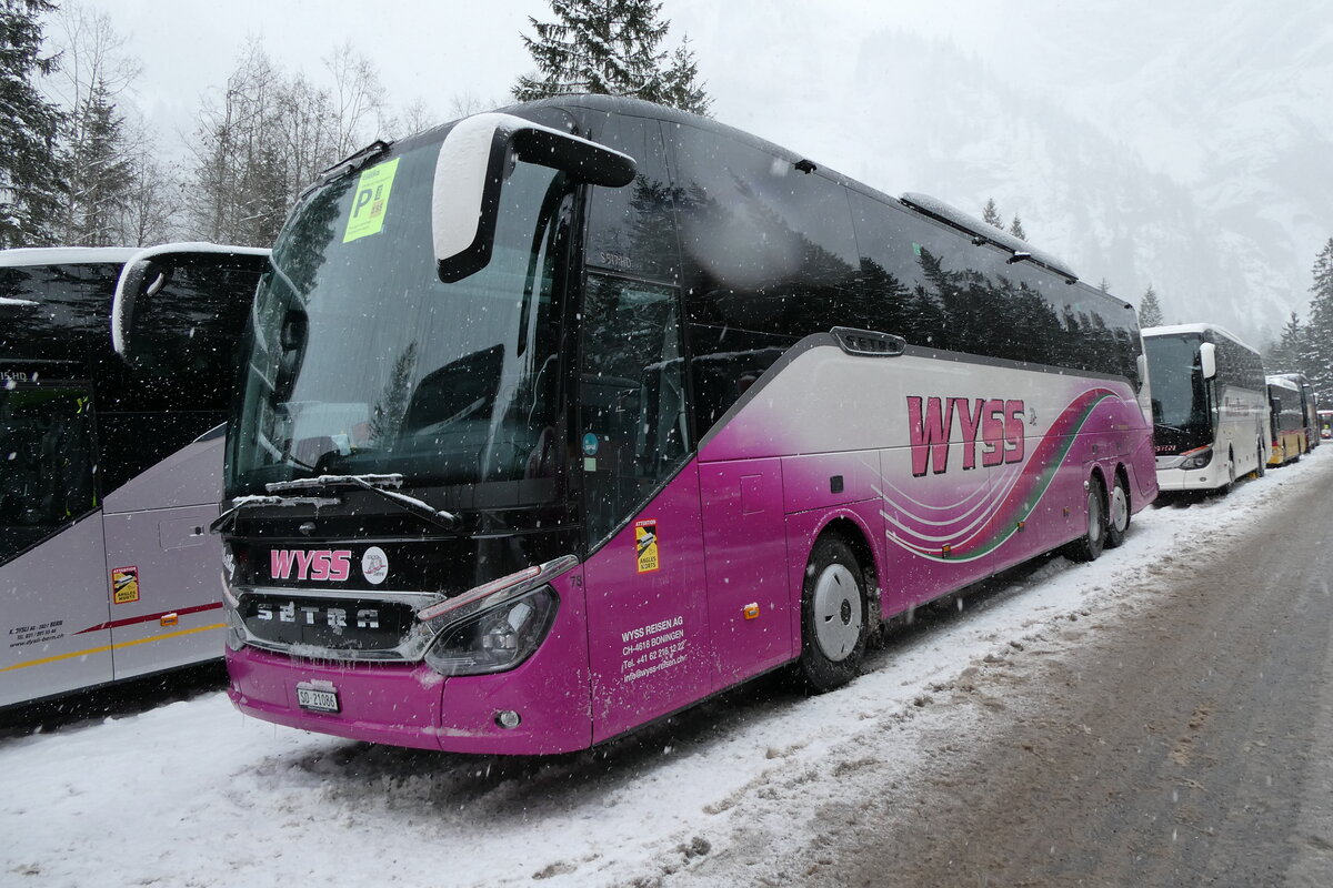 (283'899) - Wyss, Boningen - Nr. 78/SO 21'086 - Setra am 10. Januar 2026 in Adelboden, Unter dem Birg 