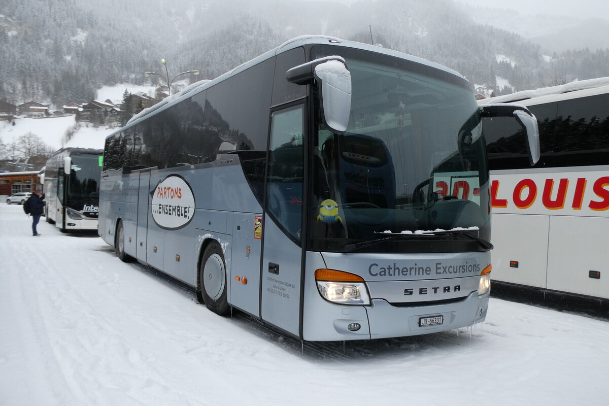 (284'037) - Catherine Excursions, Vicques - JU 66'331  Setra am 10. Januar 2026 in Adelboden, ASB