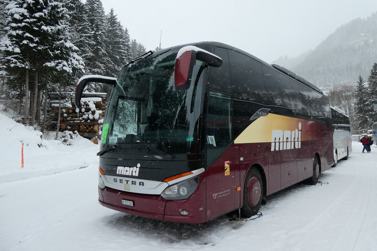 (284'071) - Marti, Kallnach - Nr. 7/BE 572'207 - Setra am 10. Januar 2026 in Adelboden, ASB
