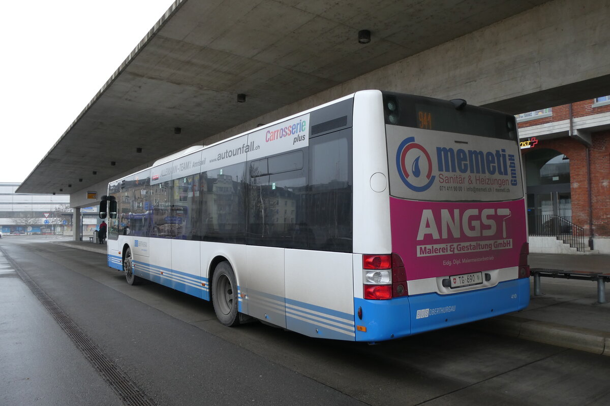 (284'202) - BOTG Amriswil - Nr. 410/TG 690 - MAN am 16. Januar 2026 in Arbon, Bushof