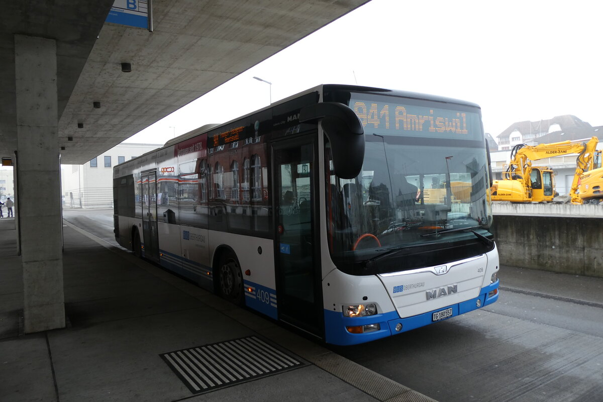 (284'217) - BOTG Amriswil - Nr. 409/TG 180'557 - MAN (ex Nr. 14) am 16. Januar 2026 in Arbon, Bushof