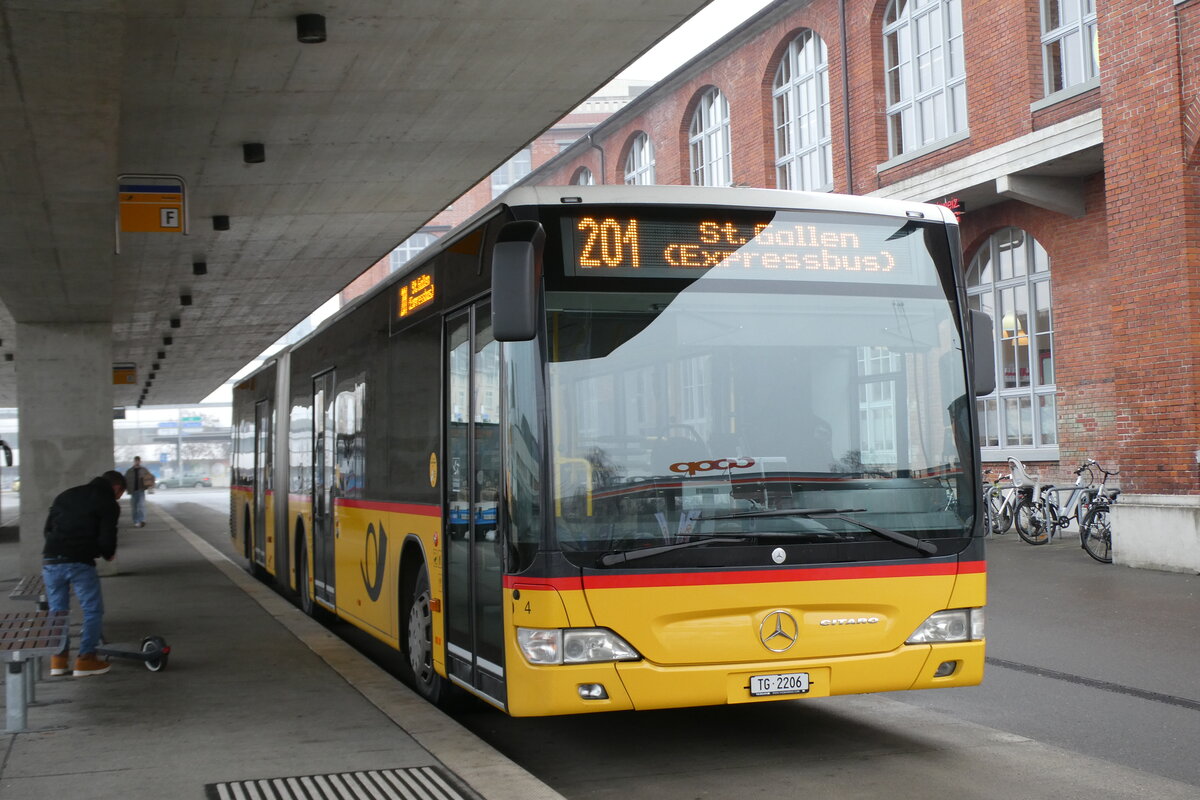 (284'220) - Eurobus, Arbon - Nr. 4/TG 2206/PID 5544 - Mercedes am 16. Januar 2026 in Arbon, Bushof