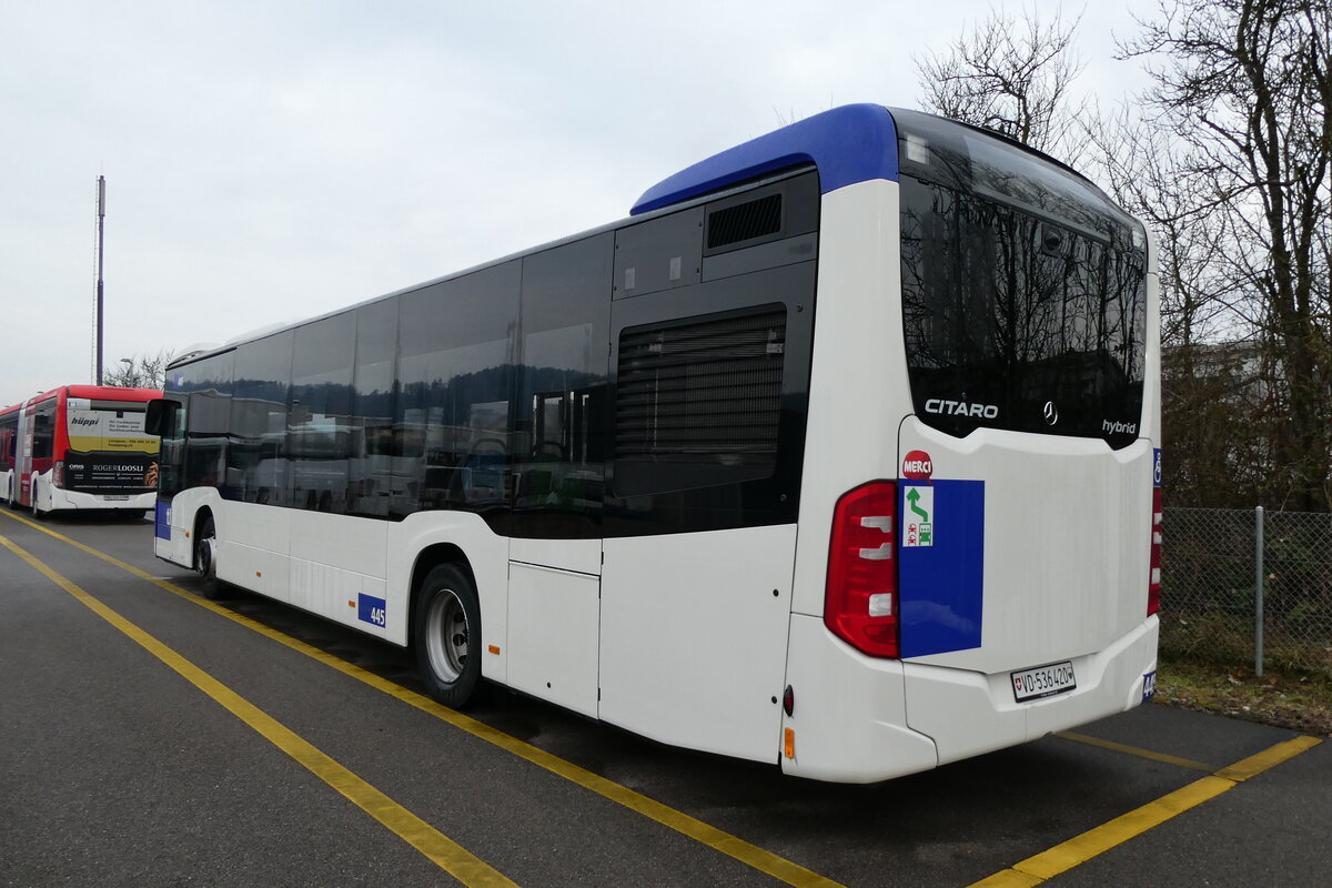 (284'247) - TL Lausanne - Nr. 445/VD 536'420 - Mercedes am 17. Januar 2026 in Winterthur, Daimler Buses
