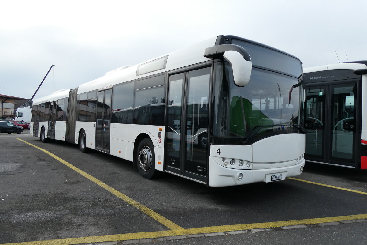 (284'255) - Overney, Vevey - Nr. 4/VD 385'037 - Solaris (ex AAGR Rothenburg Nr. 11) am 17. Januar 2026 in Kerzers, Interbus