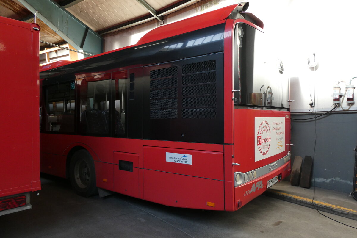 (284'291) - AFA Adelboden - Nr. 491/BE 549'198 - Solaris (ex Nr. 91) am 20. Januar 2026 in Adelboden, Busstation (Teilaufnahme)