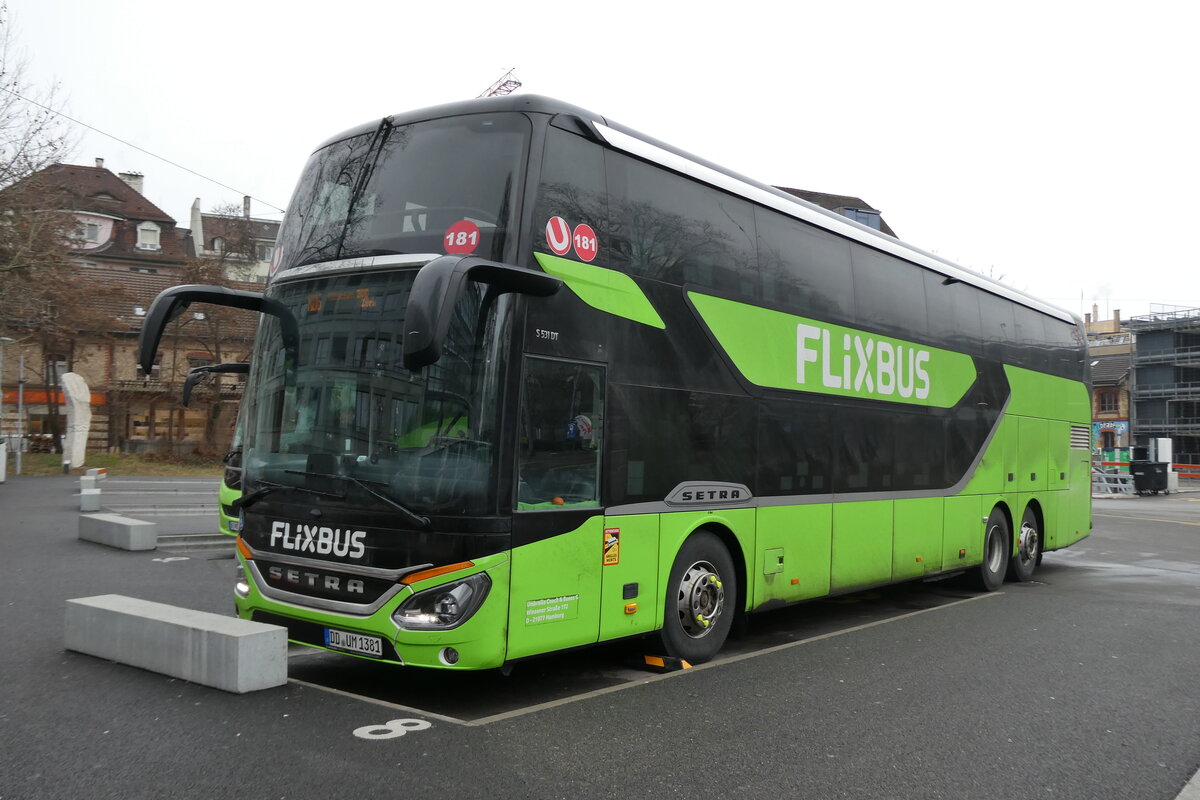 (284'438) - Aus Deutschland: Umbrella, Hamburg - Nr. 181/DD-UM 1381 - Setra am 30. Januar 2026 in Z�rich, Sihlquai