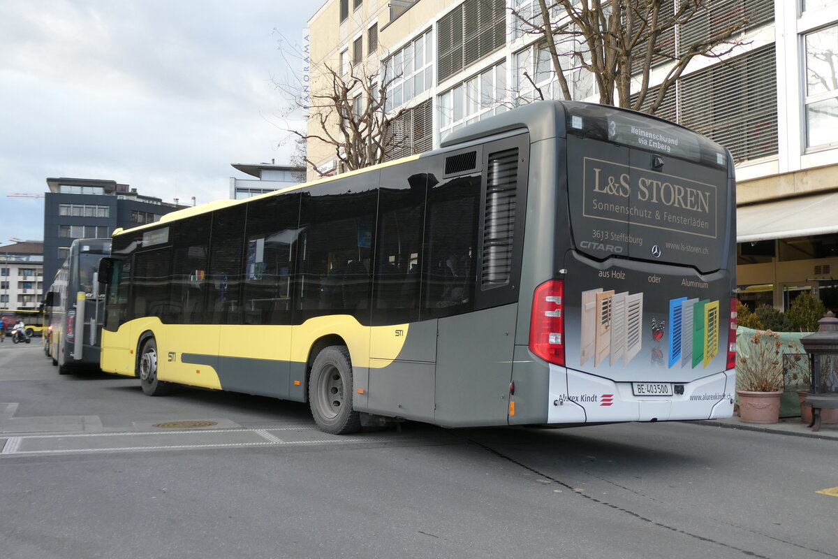(284'561) - STI Thun - Nr. 500/BE 403'500 - Mercedes beim Bahnhof Thun