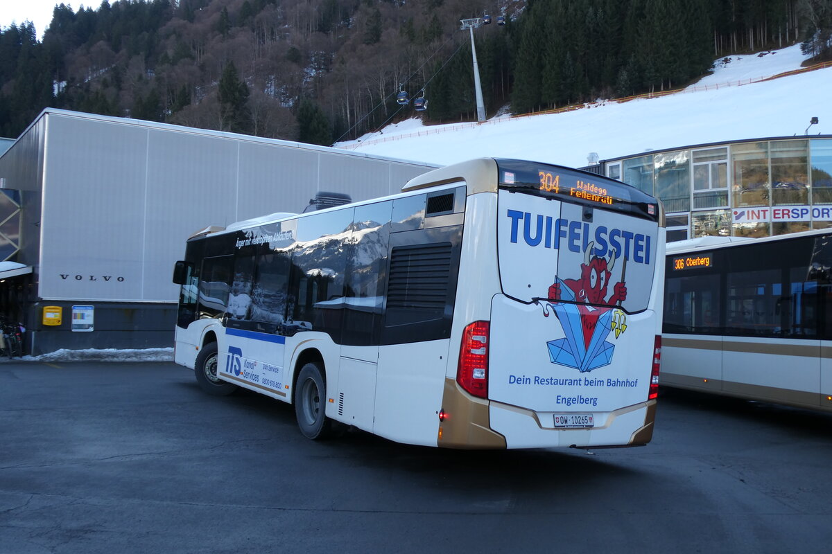 (284'585) - EAB Engelberg - Nr. 4/OW 10'265 - Mercedes am 3. Februar 2026 in Engelberg, Talstation Titlis