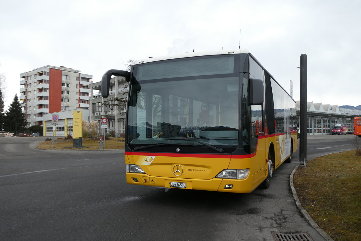 (284'613) - PostAuto Bern - Nr. 535/BE 734'535/PID 5418 - Mercedes am 4. Februar 2026 in Thun, Garage STI