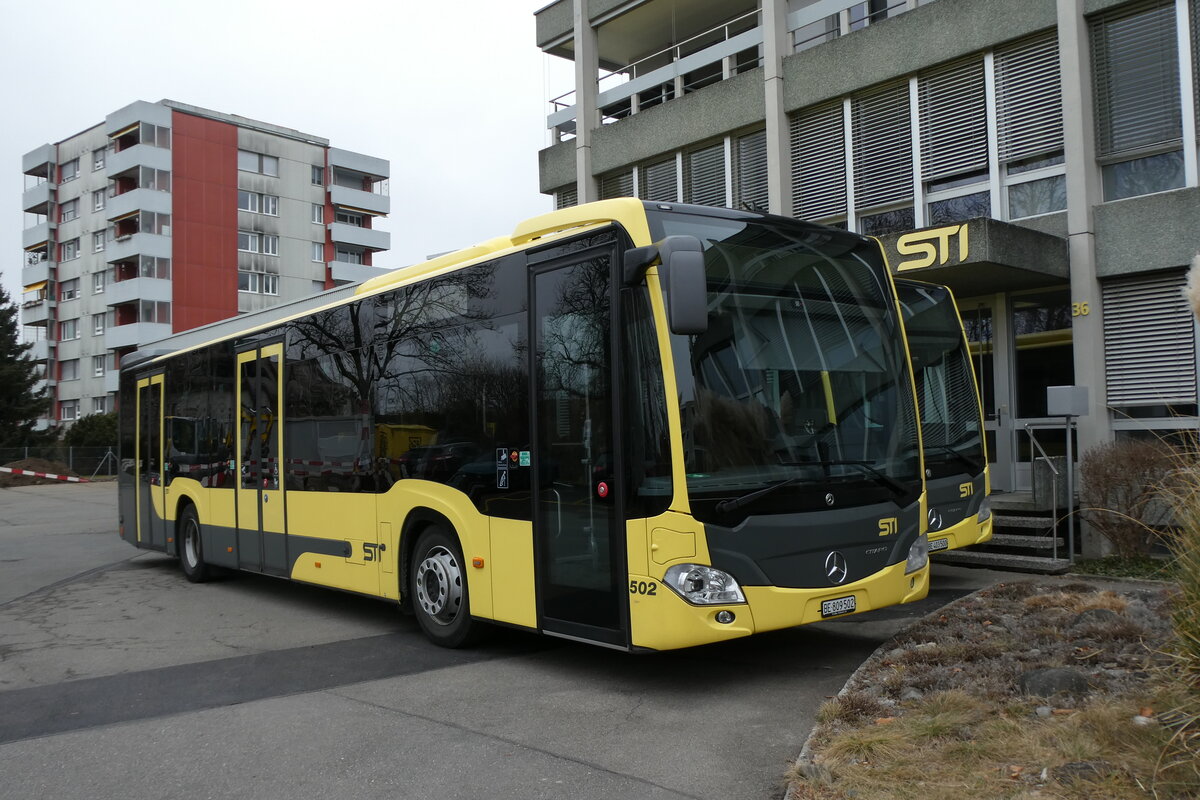 (284'769) - STI Thun - Nr. 502/BE 809'502 - Mercedes am 8. Februar 2026 in Thun, Garage