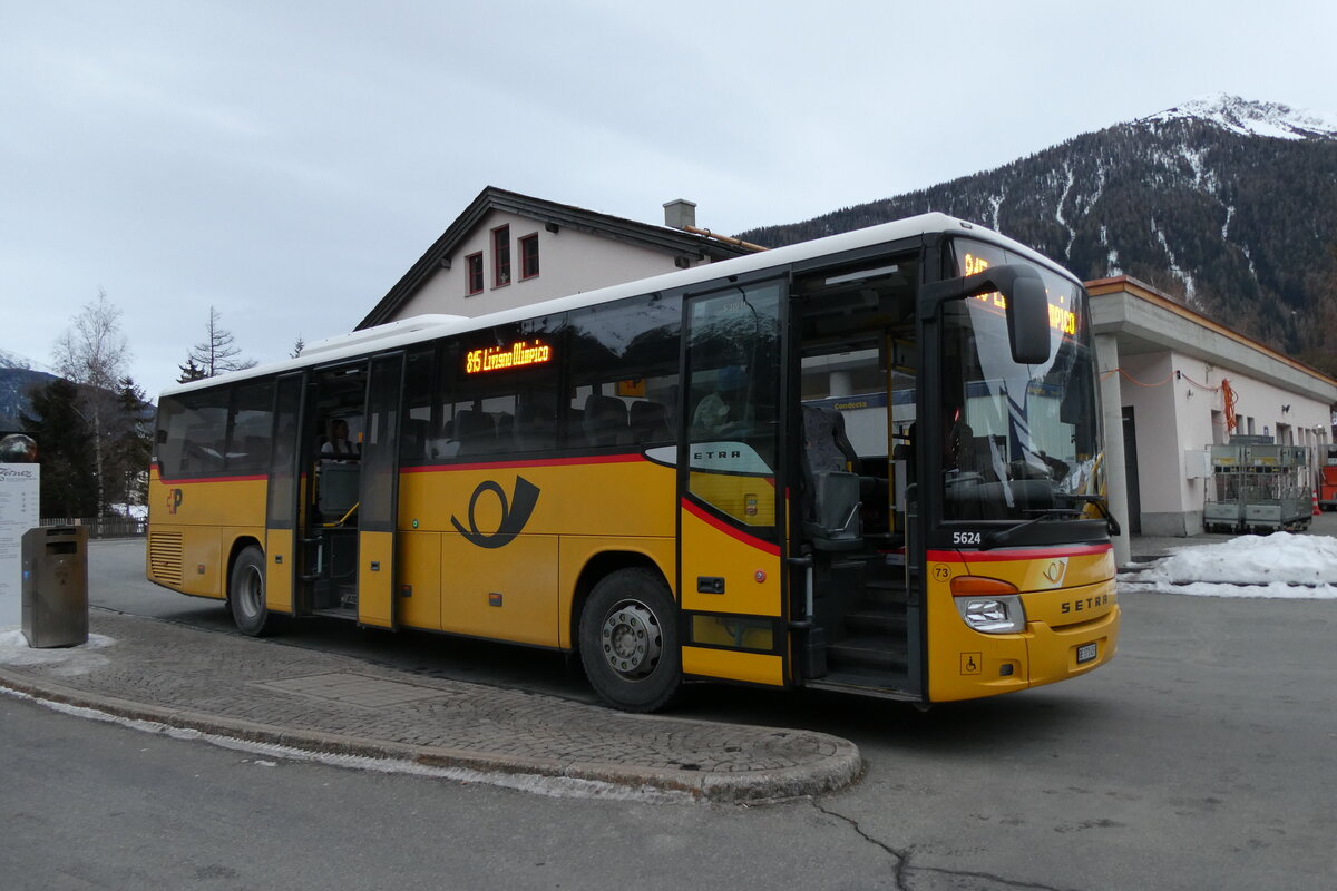 (284'854) - PostAuto Bern - Nr. 73/BE 171'453/PID 5624 - Setra (ex AVG Meiringen Nr. 73) am 14. Februar 2026 in Zernez, Post
