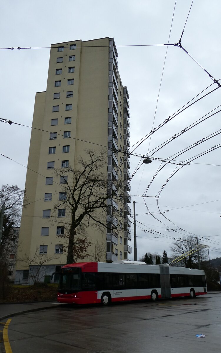 (284'998) - SW Winterthur - Nr. 106 - Hess/Hess Gelenktrolleybus am 21. Februar 2026 in Winterthur, W�lflingen