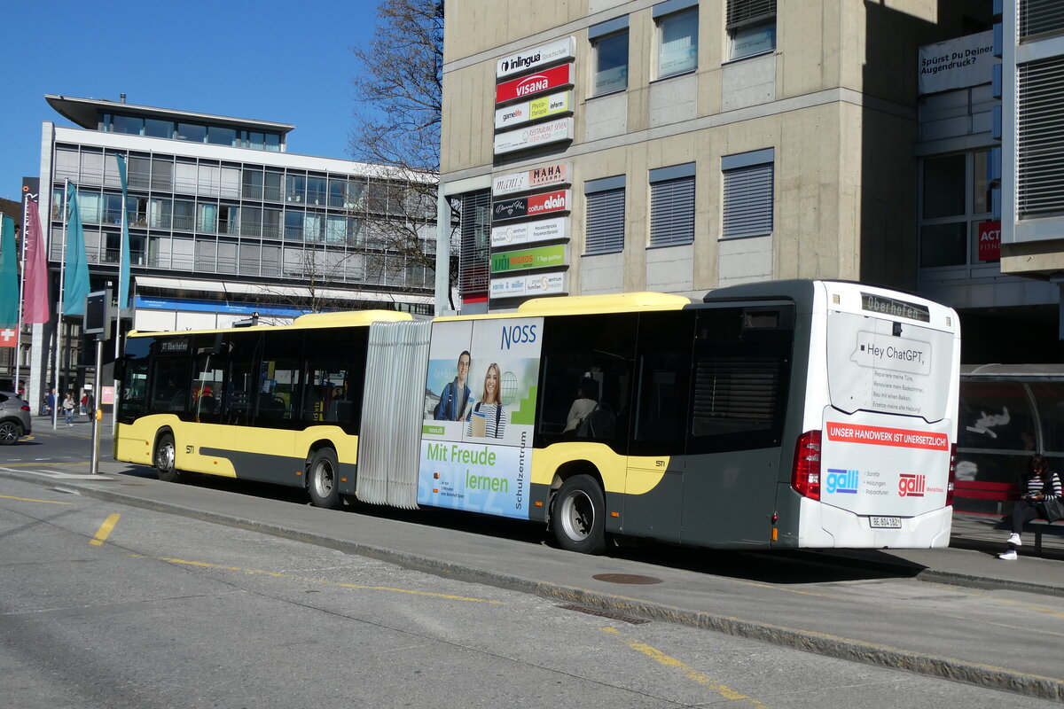 (285'095) - STI Thun - Nr. 182/BE 804'182 - Mercedes am 27. Februar 2026 beim Bahnhof Thun