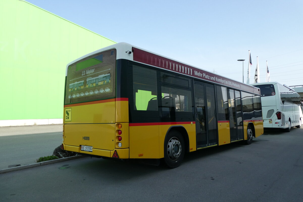 (285'273) - PostAuto Bern - BE 193'594/PID 5501 - Lanz+Marti/Hess Personenanh�nger (ex Klopfstein, Laupen) am 7. M�rz 2026 in Kerzers, Interbus