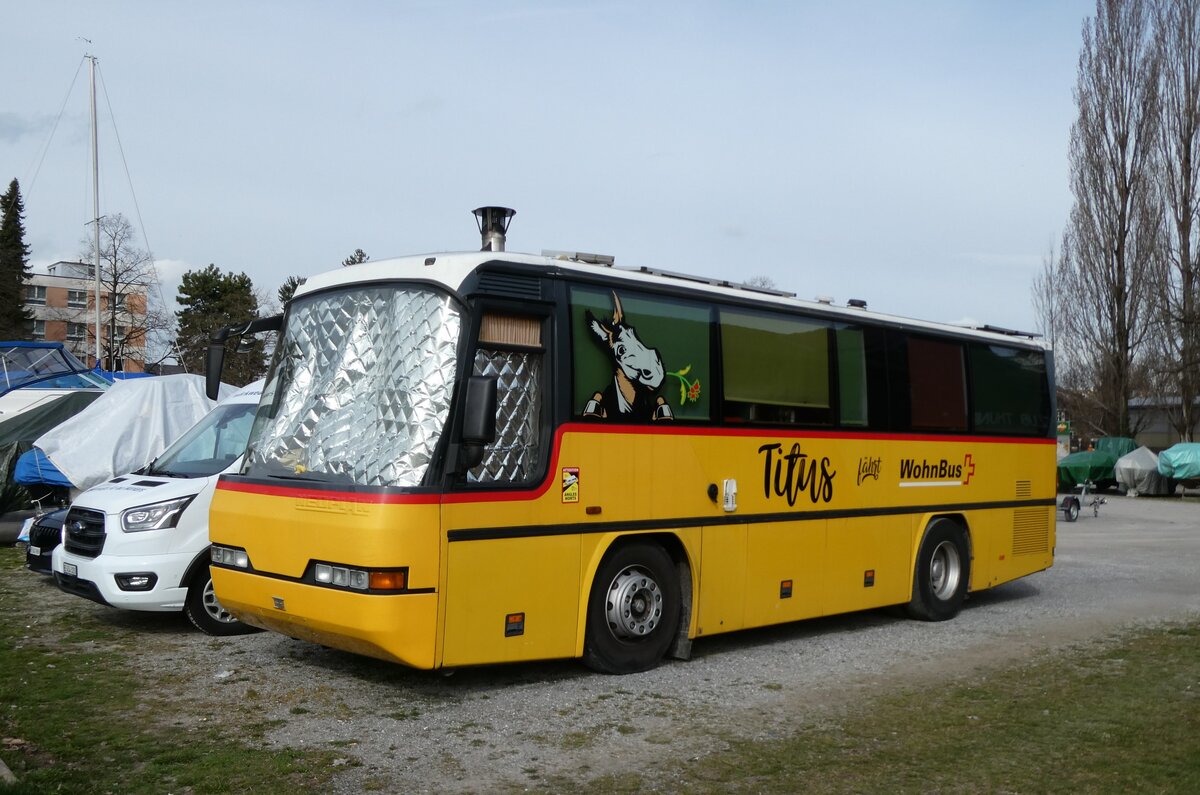 (285'334) - L�thi, Kr�iligen - Nr. 1 - Neoplan (ex Autopostale, Croglio PID 3122) am 11. M�rz 2026 in Thun, Lachenwiese
