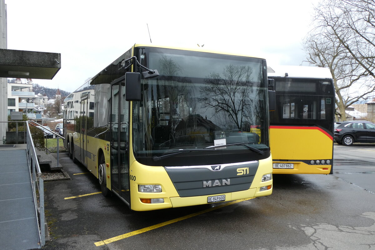 (285'432) - STI Thun - Nr. 600/BE 849'600 - MAN am 15. M�rz 2026 in Thun, Garage