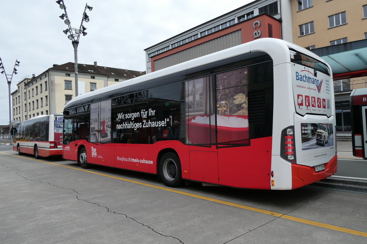 (285'463) - StadtBUS, Frauenfeld - Nr. 706/TG 237'006 - eMercedes am 17. Februar 2026 beim Bahnhof Frauenfeld