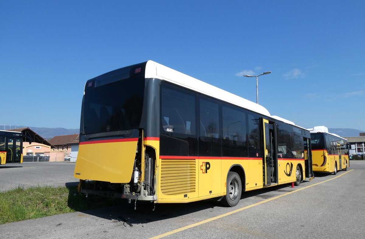 (285'599) - CarPostal Ouest - PID 4641 - Mercedes am 21. M�rz 2026 in Yverdon, Garage