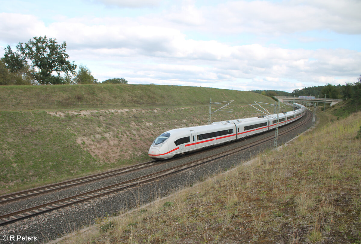 407 5xx als unbekannter ICE kurz vor Emskirchen. 29.09.24