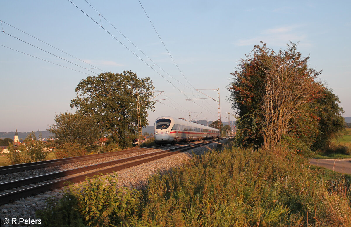 411 028  Reutlingen  als ICE2916 Ersatz ICE für ICE 22 Wien - Dortmund bei Pölling. 28.08.24