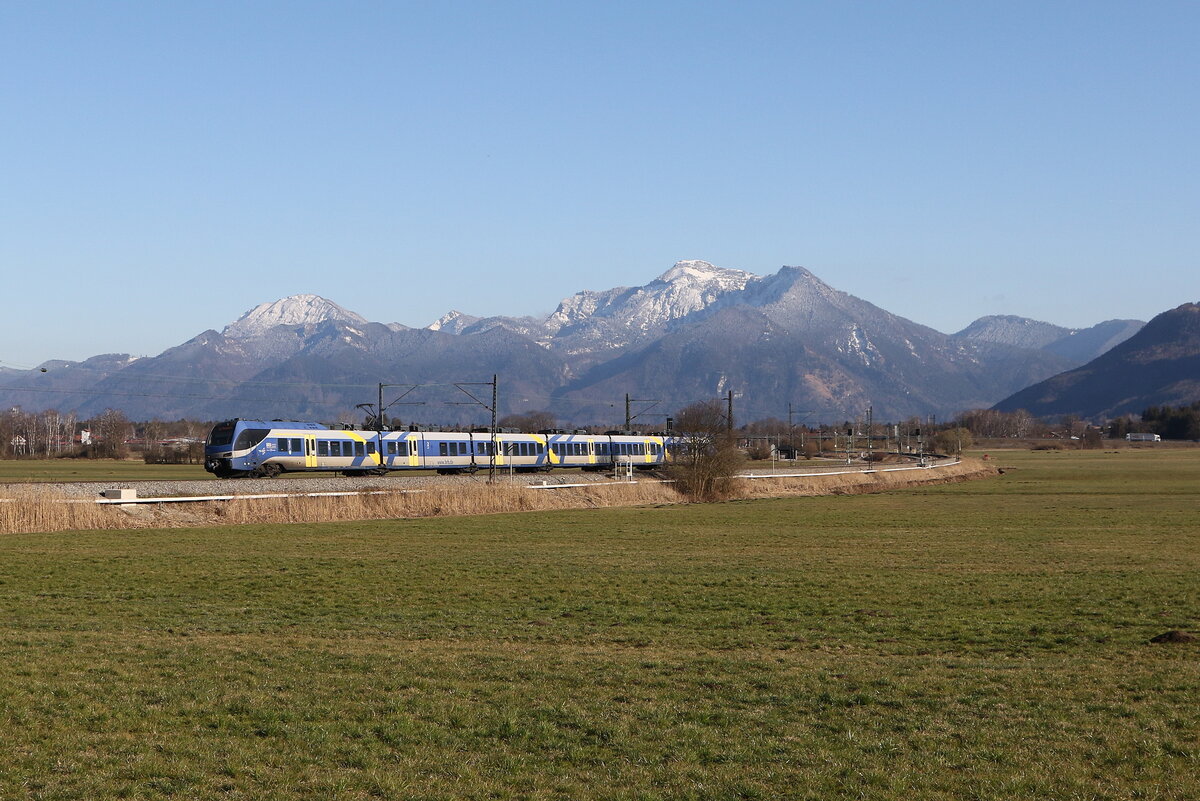 430 024 aus Traunstein kommend am 18. Mrz 2025 bei Bernau.
