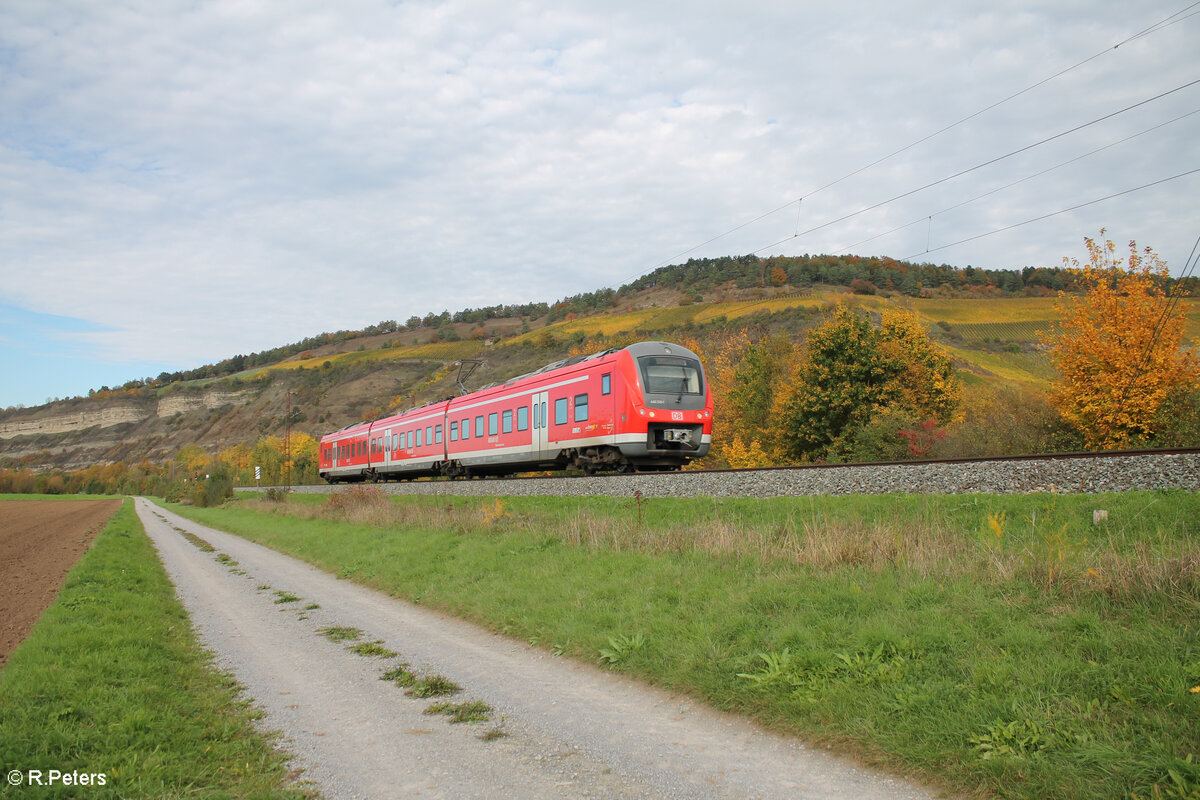 440 310-1 als RB53 58049 Jossa - Bamberg bei Thüngersheim. 21.10.24