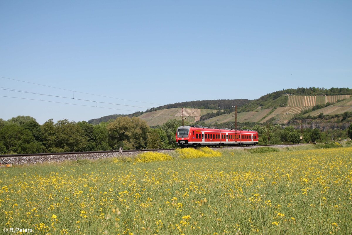 440 317 als RB53 RB 58029 Gem�nden - W�rzburg bei Himmelstadt. 02.06.21