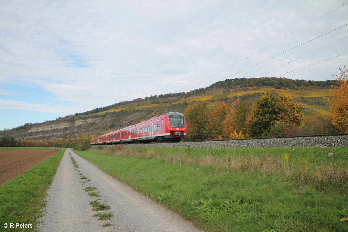 440 804- + 440 504-9 als RB53 58047 Karlstadt - Bamberg bei Thüngersheim. 21.10.24