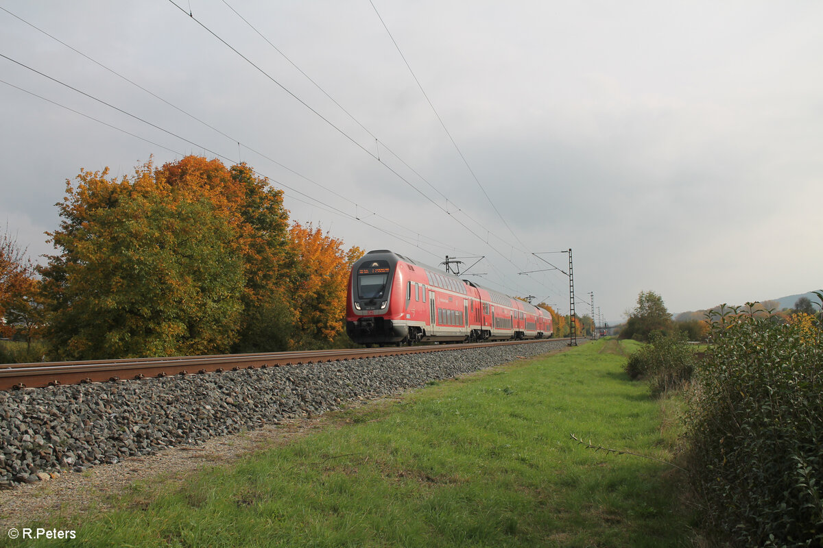 445 044 als RE 4622 Würzburg - Frankfurt/Main bei Thüngersheim. 20.10.24