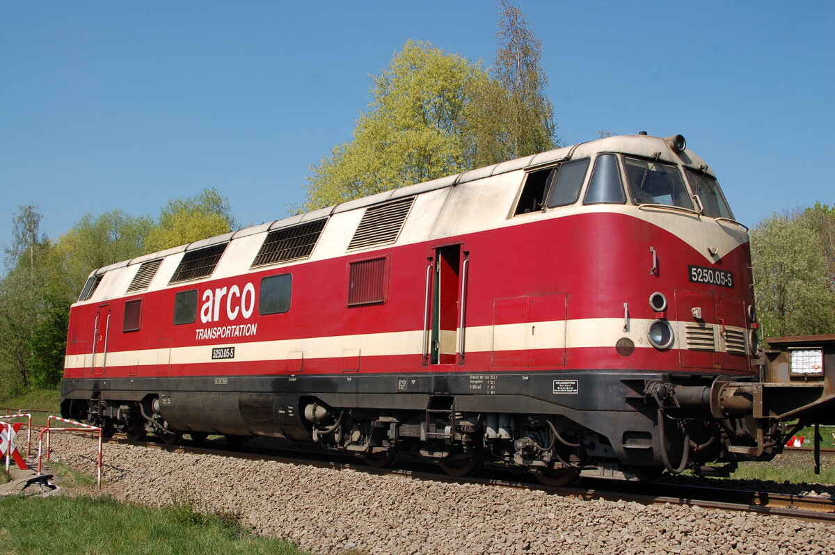 5250.05-5 von arco Transportation ex DR 118.2 in Vhringen am 21.04.2007.