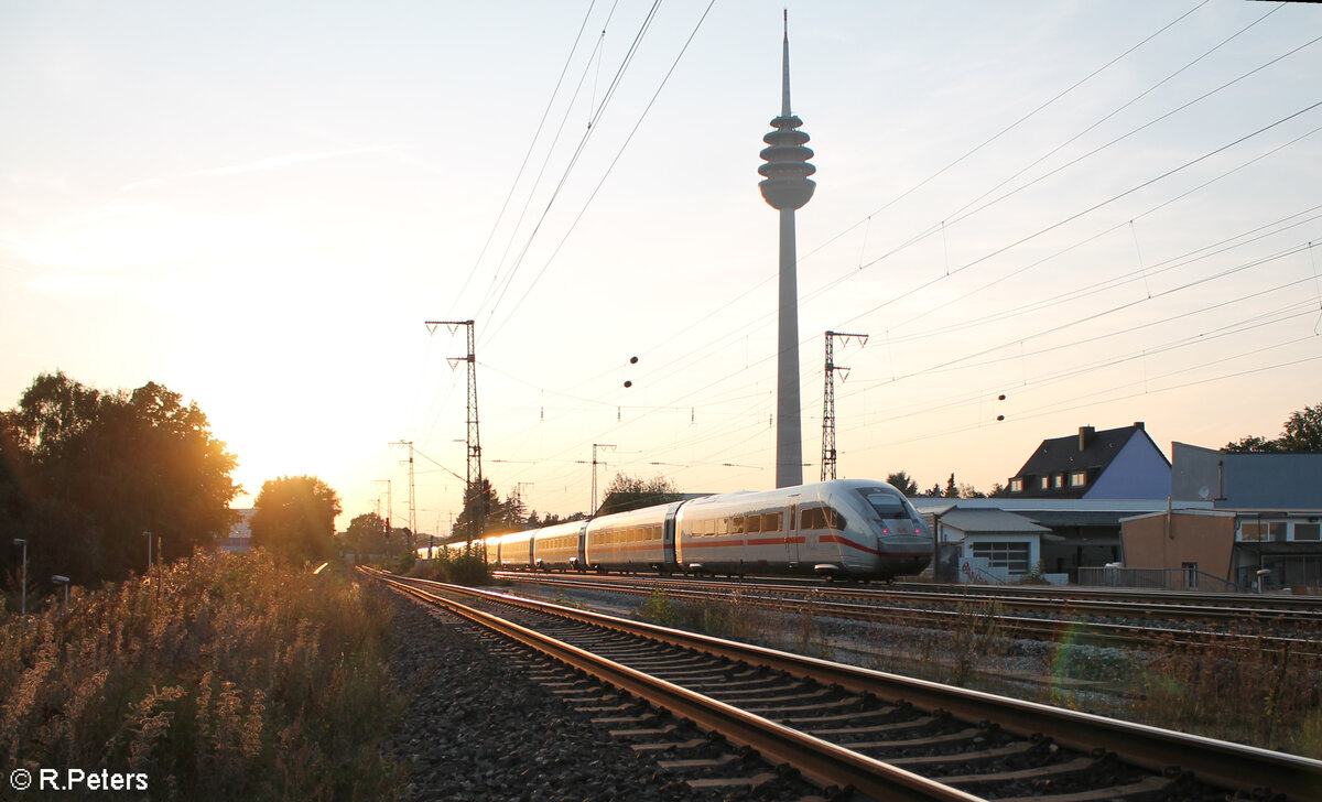 5812 037 als ICE 702 München nach Berlin durch Nürnberg Hohe Marter. 31.08.24