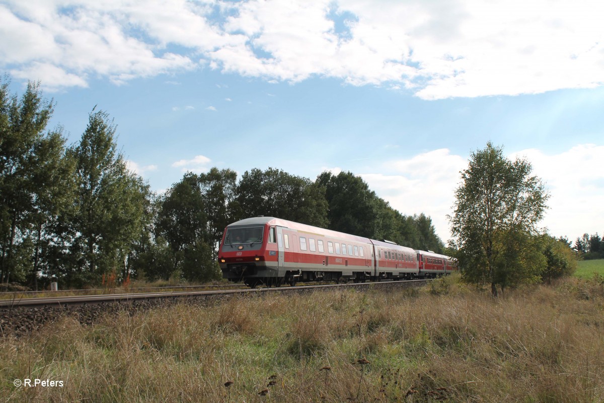 610 519 als RE 3696 Regensburg - Hof bei Sch�nfeld. 30.09.13