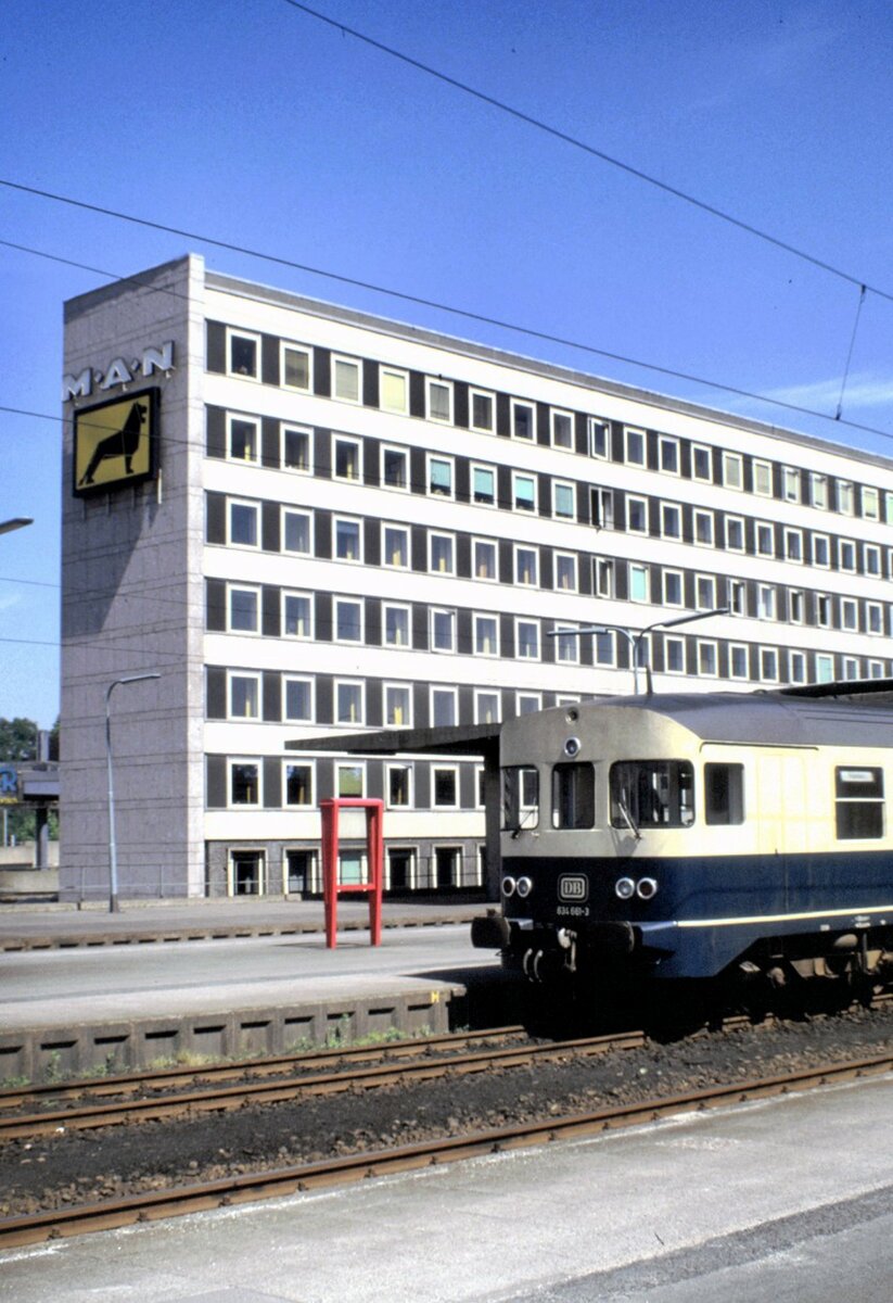 634 661-3 Ausfahrt aus Braunschweig am 26.05.1986.