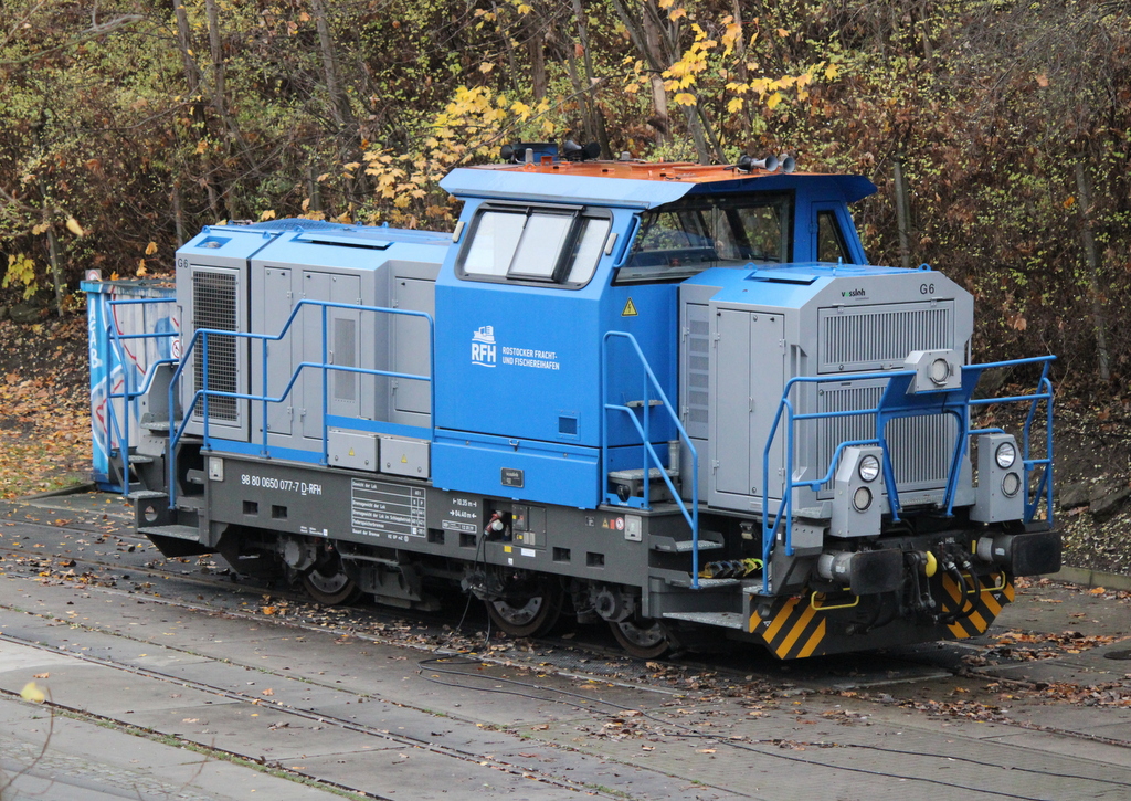 650 077-7 stand am 28.11.2021 im Rostocker Fracht und Fischereihafen abgestellt.