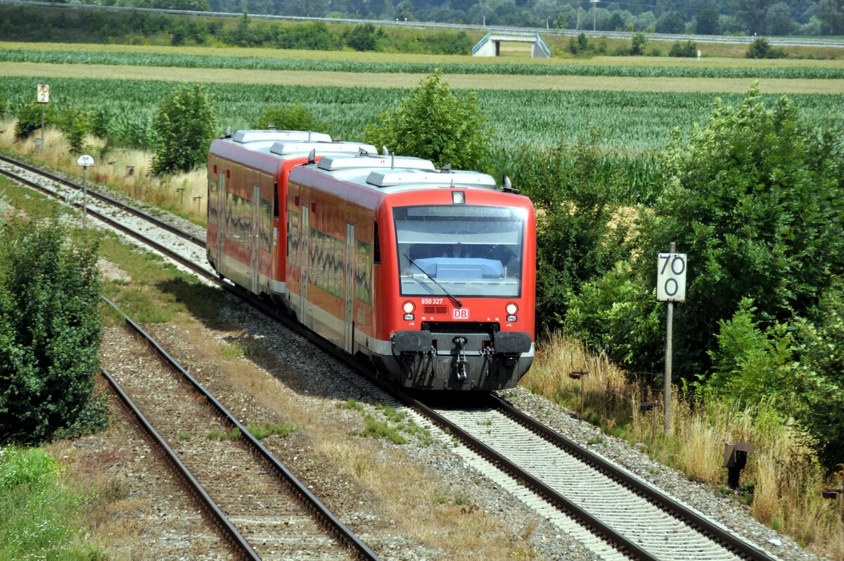 650 327 und ein weiterer in Vöhringen am 09.07.2009.