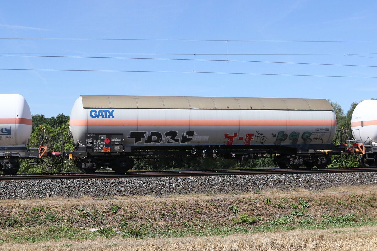 7818 924 (Zags) von  GATX  am 8. August 2022 bei Himmelstadt.