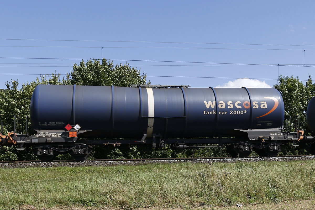 7843 013-5 (Zans) von  WASCOSA  am 19. August 2017 bei Thngersheim.