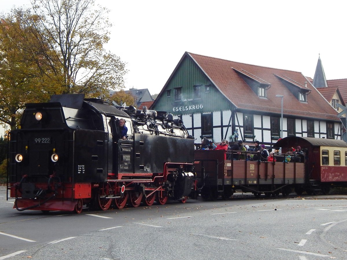 99 222 der HSB in Wernigerode.