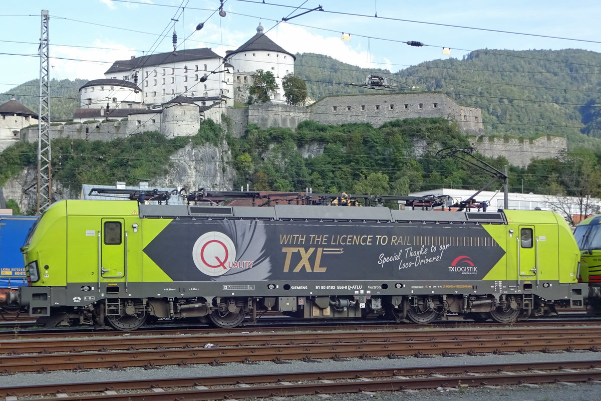 Am 16 September 2019 steht TX Logistics 193 556 in Kufstein.