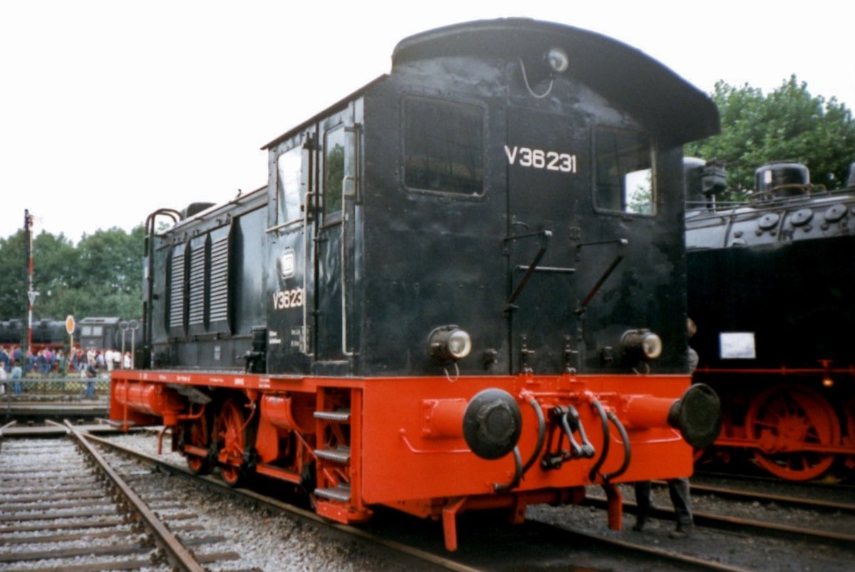 Am 17 Juli 1997 steht V36 231 in Bochum-Dahlhausen.