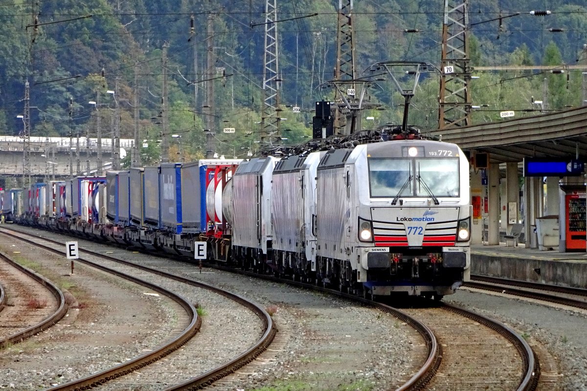 Am 17 September 2019 treft Lokomotion 193 772 in Kufstein ein.