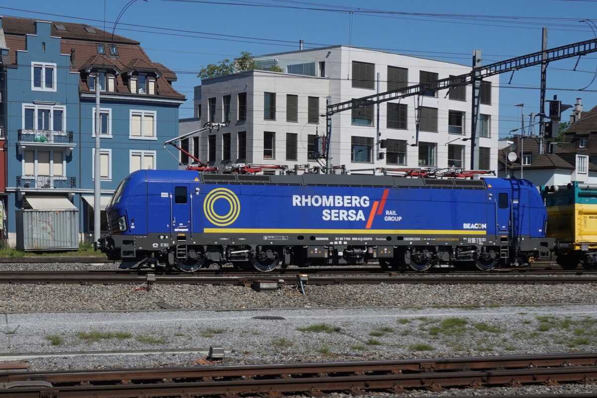Am 22 Mai 2026 durchfahrt Rhomberg Sersa 193 807 Brugg AG.