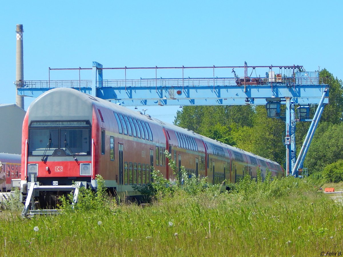 Am 27.05.2017 bot sich die Chance mit der RB80 von Mukran nach Halle an der Saale zu fahren. 
Abgestellt in Mukran.