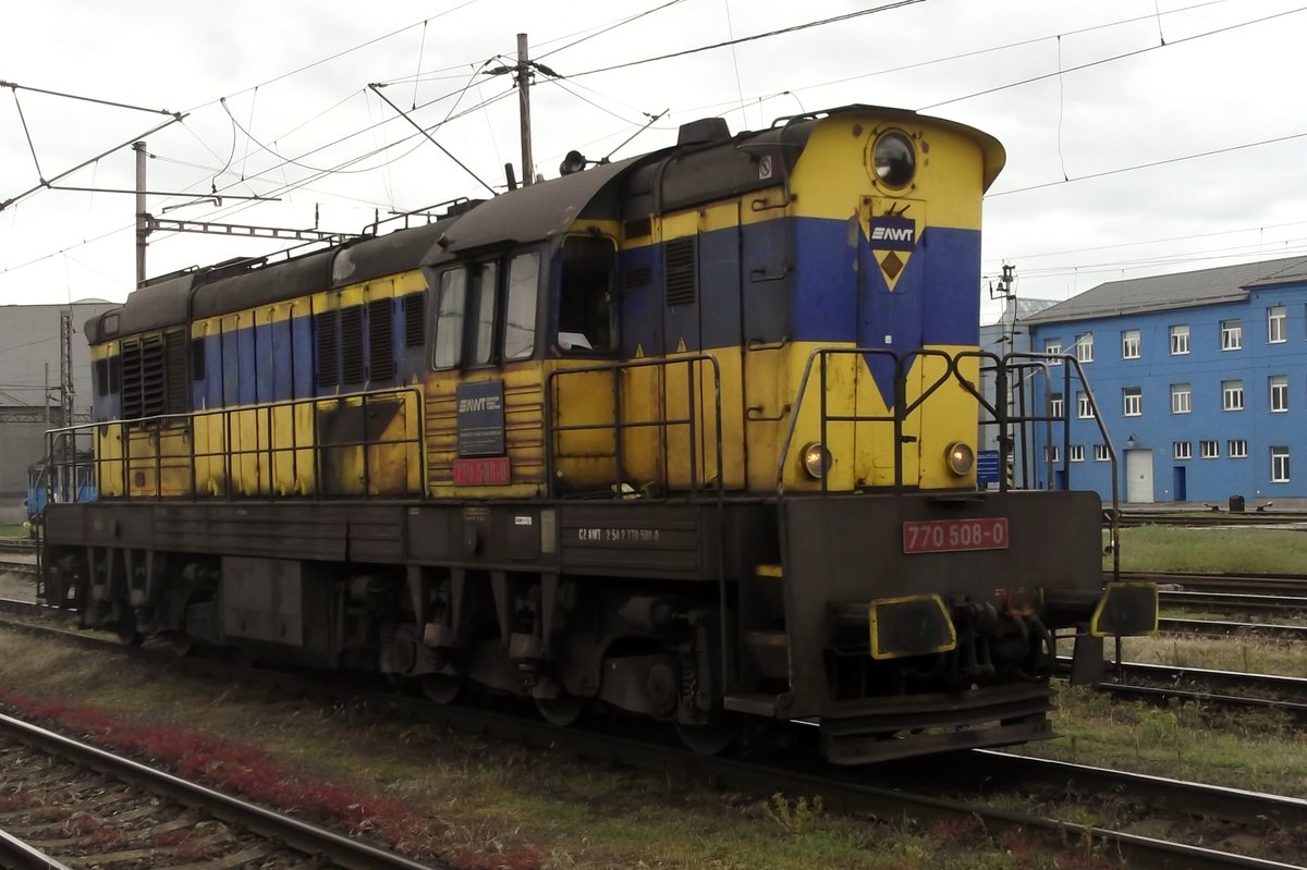 Am 28 Mai 2015 steht AWT/OKD 770 508 in Ostrava.