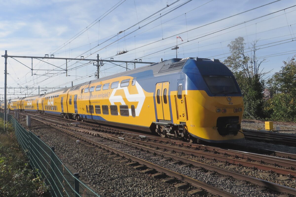 Am 28 Oktober 2022 treft NS 9522 in Nijmegen ein und wirbt für neue Fachleute. 