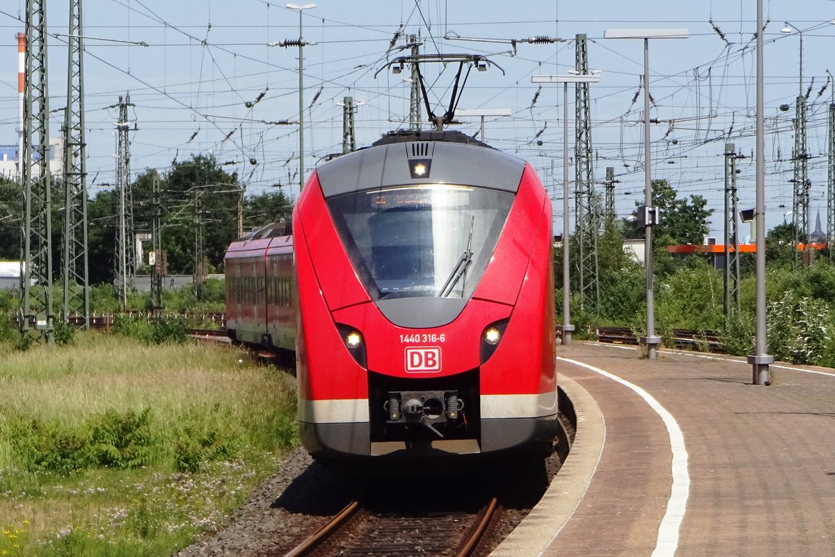 Am 3 Juni 2019 treft 1440 316 in Aschaffenburg ein.