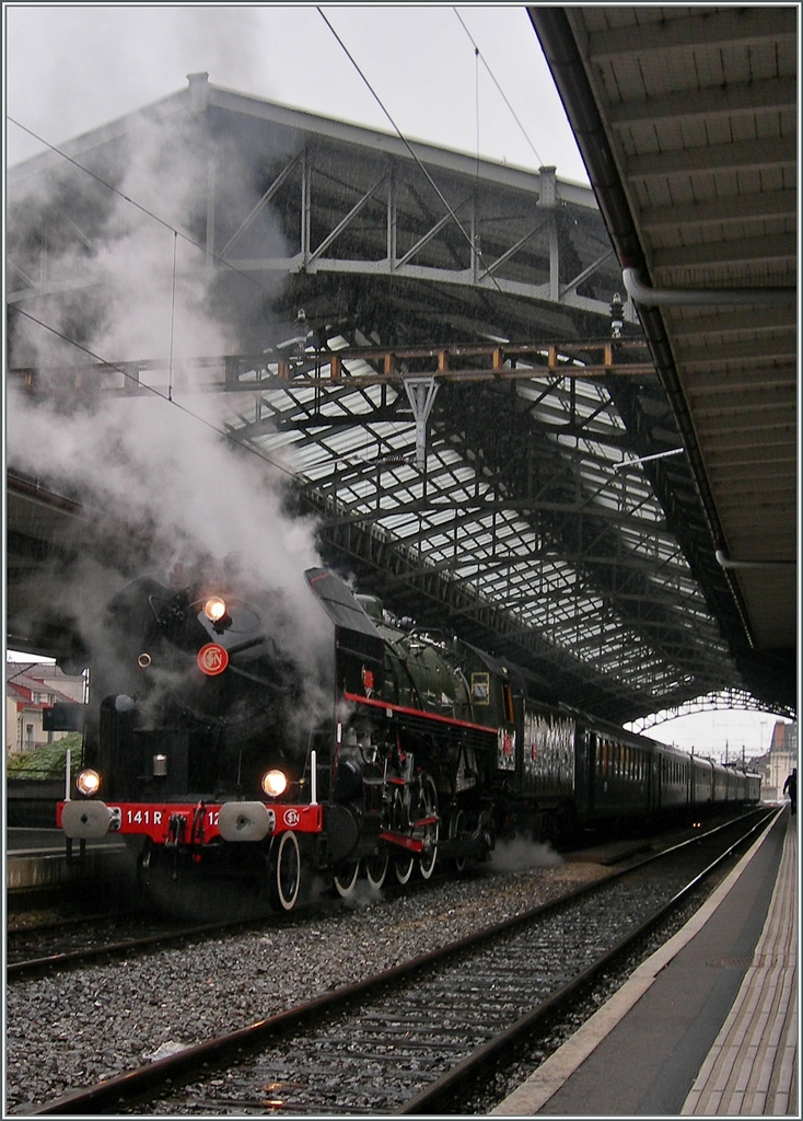 Am 8.Okt 2011 stattete die schne SNCF 141 R 1244 Lausanne einen kurzen Besucht ab.

