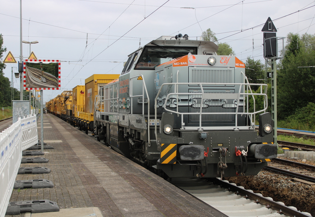 Am Vormittag des 26.07.2025 stand 4185 026-6 D-NXRL in Rostock-Bramow.