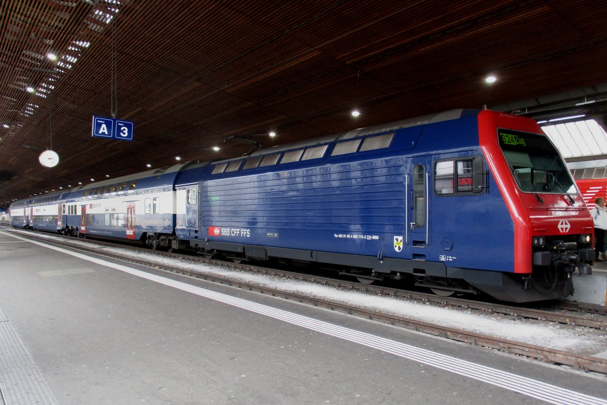 An 1.Tag von 2019 steht 450 110 in Zürich HB. 